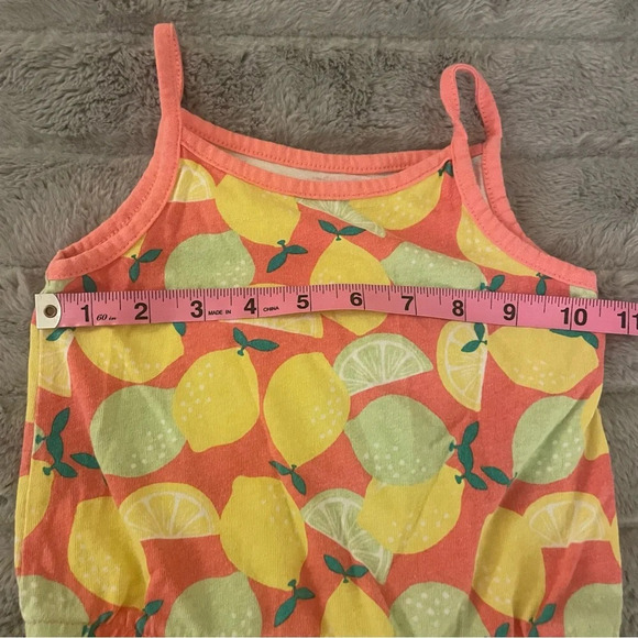 3T Amazon Essentials Pink & Citrus Tank & Shorts Romper Bundle - Picture 8 of 9